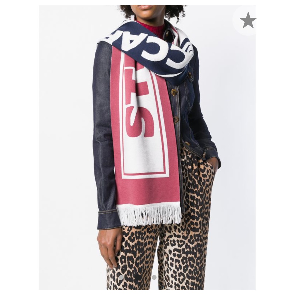 Brand New Stella Mccartney Reversible Logo Scarf